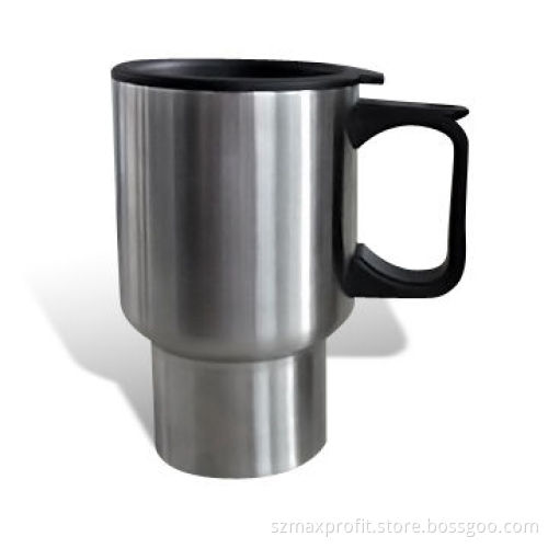 Double-walled Stainless Steel Travel Mug with 400mL Capacity